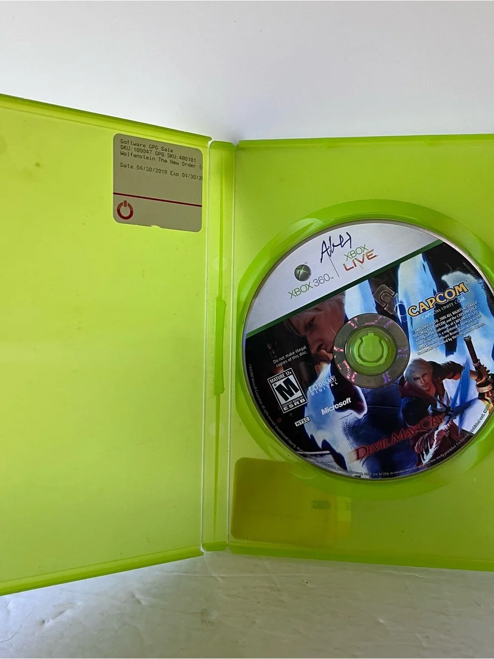 Devil May Cry 4 Xbox 360 Disk Only Tested Works